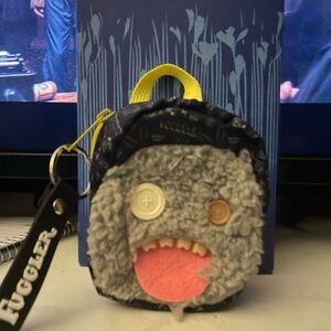 Gray and Pink Kids Monster Keychain